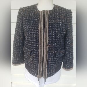 Y2K LOFT Petite Cotton/Wool Tweed Jacket!!!